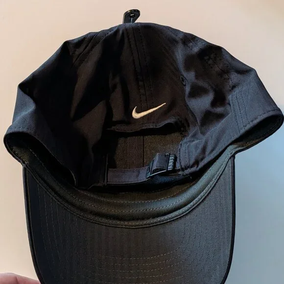 Nike Legacy 91 Dri Fit Baseball Hat Cap Black Strapback Adult OSFM - Picture 2 of 6